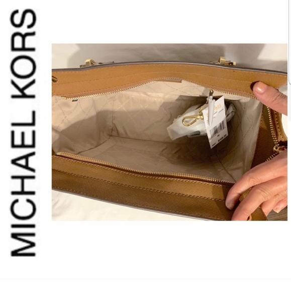 NWT authentic MK leather brandi satchel luggage - Picture 5 of 7